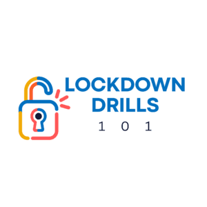 Basic Graphic that says Lockdown Drills 101 and features image of a lcock